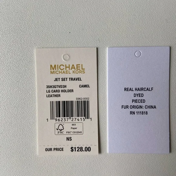 Michael Kors Tan and Cream Leopard Card Holder - Picture 6 of 6